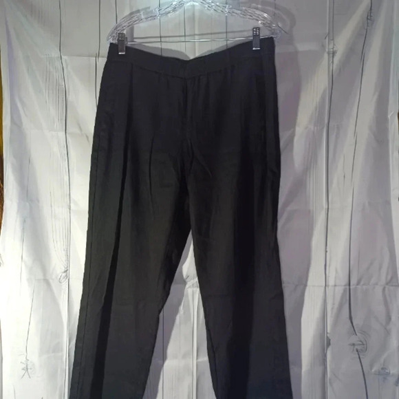J. Jill Pants - J.Jill black pull on linen blend office wear minimalist pants